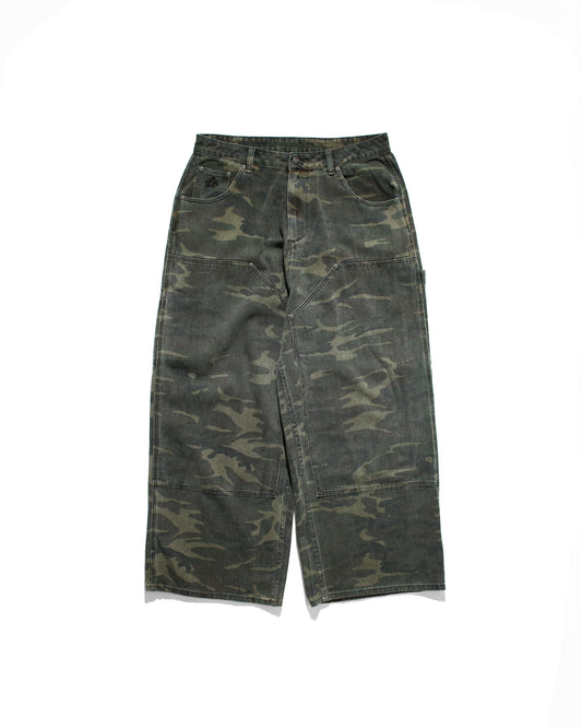 DOUBLE KNEE BAGGY DENIM