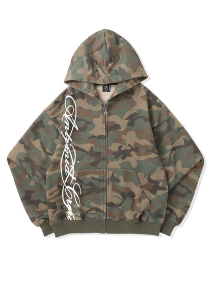 Antimid Script Logo Zip Hoodie