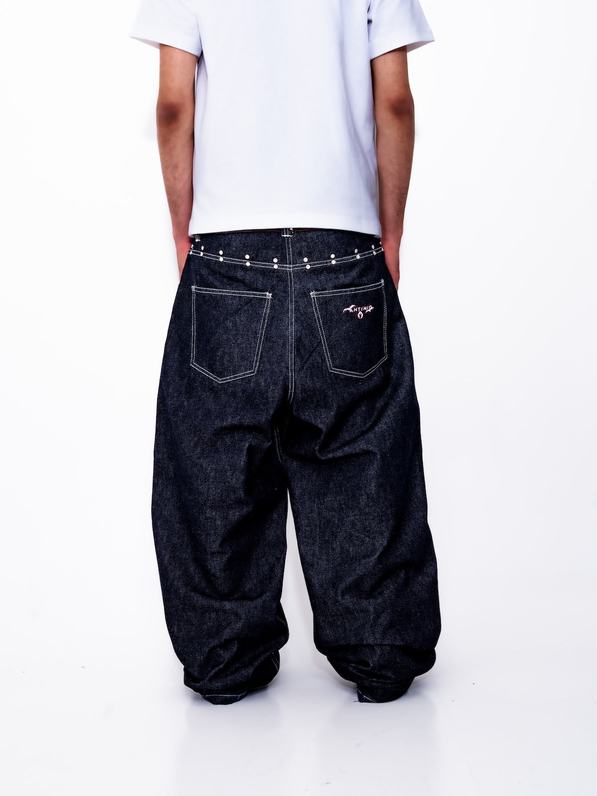 ANTIMID STUDS DENIM XLサイズ ブラック ANTIMID STUDS DENIM
