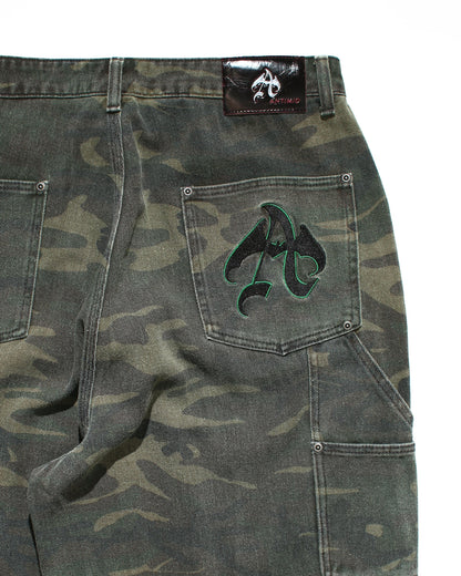 DOUBLE KNEE BAGGY DENIM