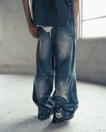 PAINT BAGGY DENIM
