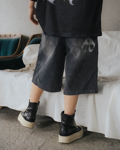 CROSS DENIM SHORTS