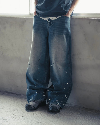 PAINT BAGGY DENIM