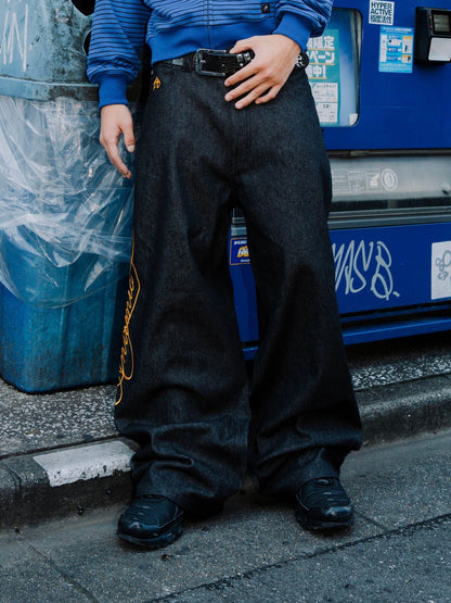 Antimid Script Logo Denim