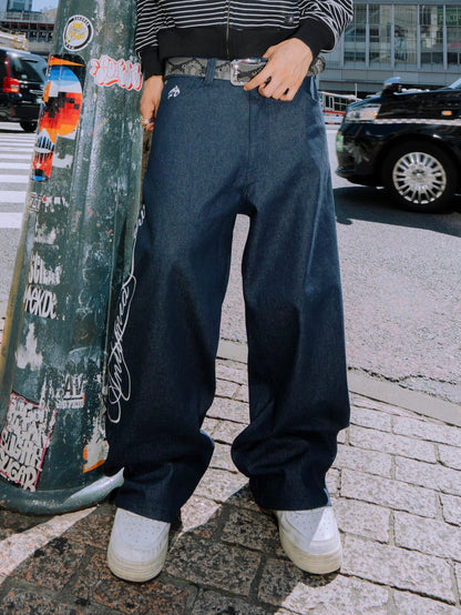 Antimid Script Logo Denim