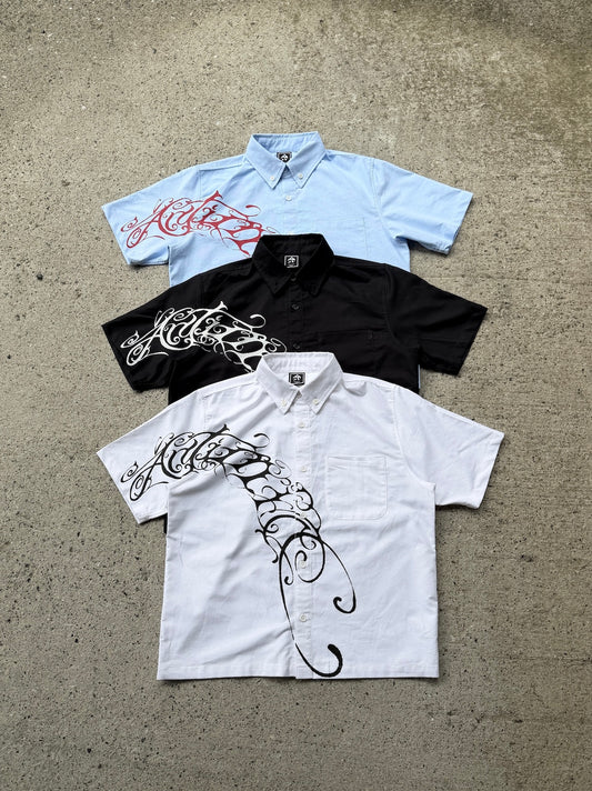 ANTIMID SCRIPT LOGO SHIRT
