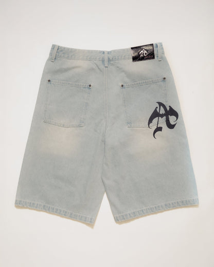CROSS DENIM SHORTS