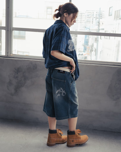 CROSS DENIM SHORTS