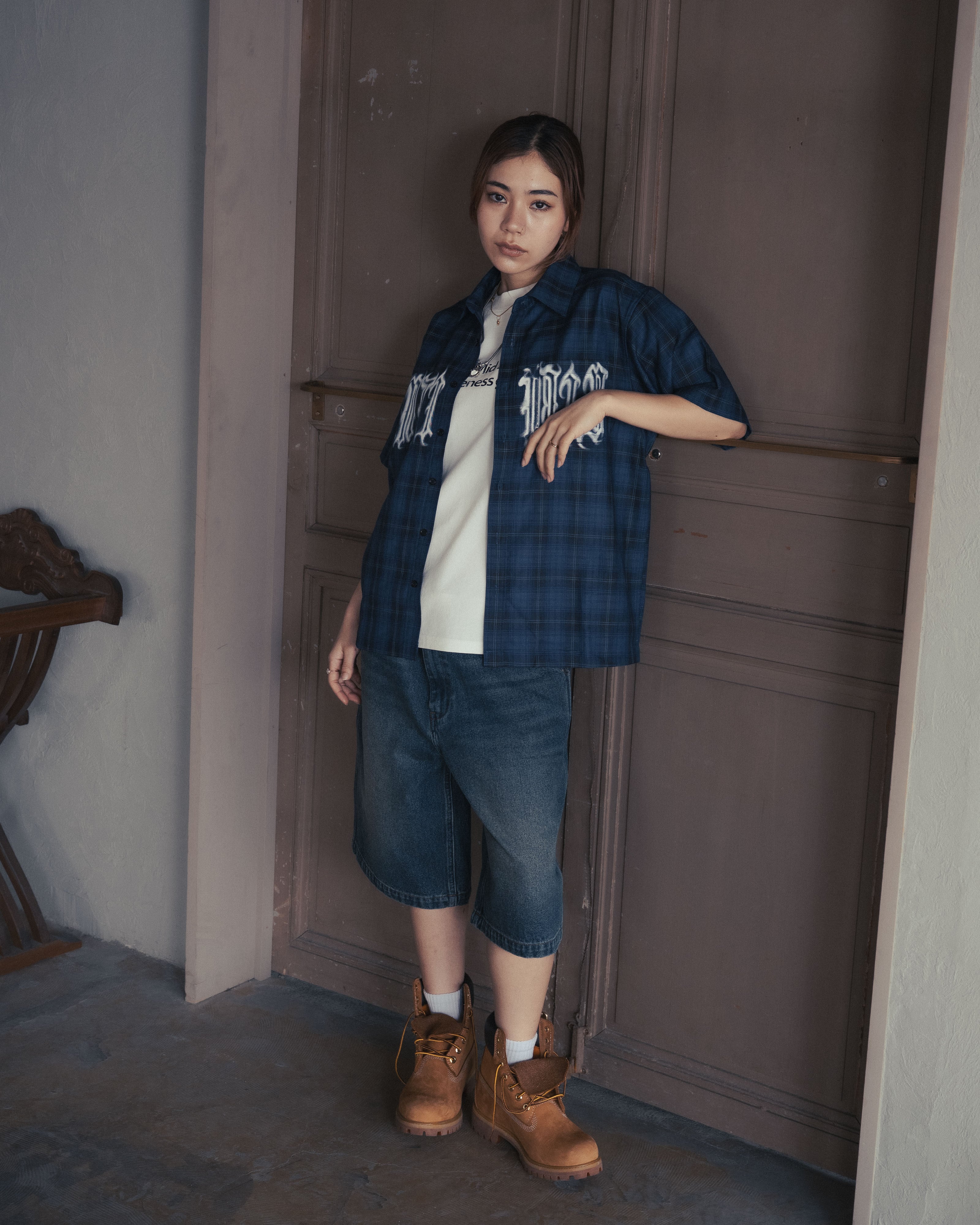 CROSS DENIM SHORTS – ANTIMID
