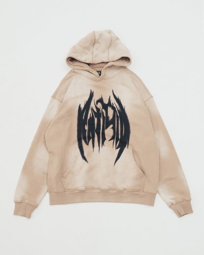 PIGMENT LOGO HOODIE - BEIGE