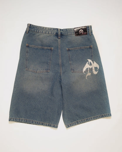 CROSS DENIM SHORTS